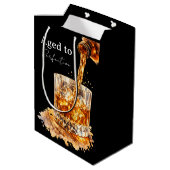 Aged To Perfection Men’s Birthday Party ミディアムペーパーバッグ (裏面アングル)