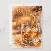 Aged To Perfection Men’s Birthday Party 招待状 (裏面)