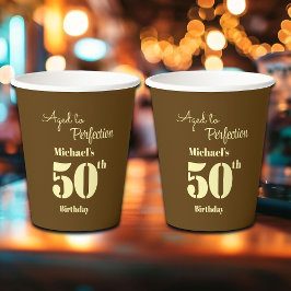 Aged to Perfection Men's 50th Birthday 紙コップ