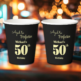 Aged to Perfection Men's 50th Birthday 紙コップ