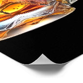 Aged to Perfection Men's 50th Whiskey Birthday ポスター (角)