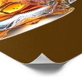 Aged to Perfection Men's 50th Whiskey Birthday ポスター (角)