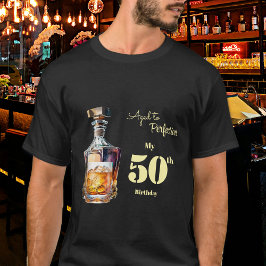 Aged to Perfection Men's 50th Whiskey Birthday  Tシャツ