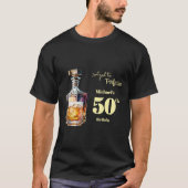 Aged to Perfection Men's 50th Whiskey Birthday  Tシャツ (正面)