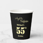 Aged to Perfection Men's 55th Birthday 紙コップ (正面)