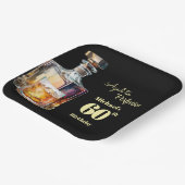 Aged to Perfection Men's 60th Whiskey Birthday  ペーパープレート (傾斜あり)