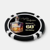 Aged to Perfection Men's 60th Whiskey Birthday  ポーカーチップ (シングル)