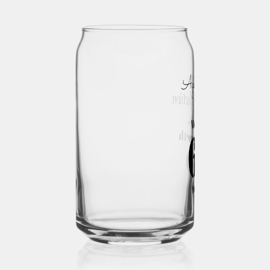 Aged to Perfection Men's 65th Birthday ガラス缶 (右)