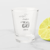 Aged to Perfection Men's 65th Birthday ショットグラス (裏面)