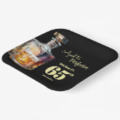 Aged to Perfection Men's 65th Whiskey Birthday  ペーパープレート (傾斜あり)