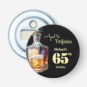 Aged to Perfection Men's 65th Whiskey Birthday  栓抜き (正面)