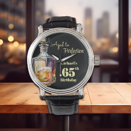 Aged to Perfection Men's 65th Whiskey Birthday  腕時計
