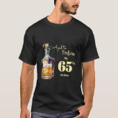 Aged to Perfection Men's 65th Whiskey Birthday  Tシャツ (正面)