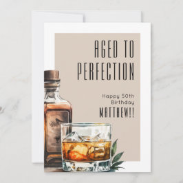 Aged To Perfection Men's Birthday カード