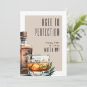 Aged To Perfection Men's Birthday カード (スタンド正面)