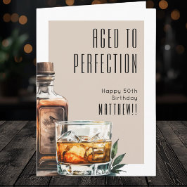 Aged To Perfection Men's Birthday カード