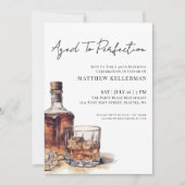 Aged To Perfection Men's Birthday Party 招待状 (正面)