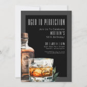 Aged To Perfection Men's Birthday Party 招待状 (正面)
