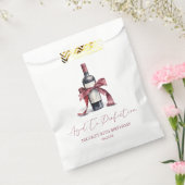 Aged To Perfection Red Wine Bow Birthday Party フェイバーバッグ (封をした状態)