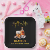 Aged to Perfection Whiskey 60th Birthday ペーパープレート (パーティー)