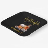 Aged to Perfection Whiskey 60th Birthday ペーパープレート (傾斜あり)