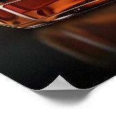 Aged to Perfection Whiskey Bottle Custom Birthday ポスター (角)