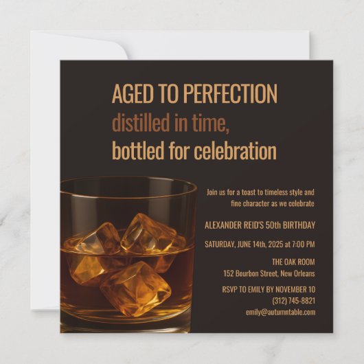 Aged to Perfection | Whisky Birthday (正面)