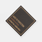 Aged to Perfection | Whisky Birthday スタンダードランチョンナプキン (角)