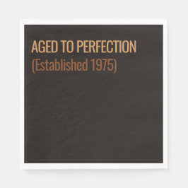 Aged to Perfection | Whisky Birthday スタンダードランチョンナプキン
