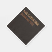 Aged to Perfection | Whisky Birthday スタンダードランチョンナプキン (角)