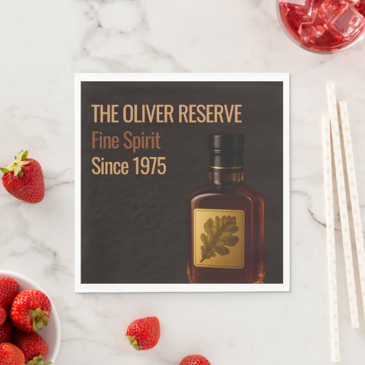 Aged to Perfection | Whisky Birthday スタンダードランチョンナプキン (インサイチュ)