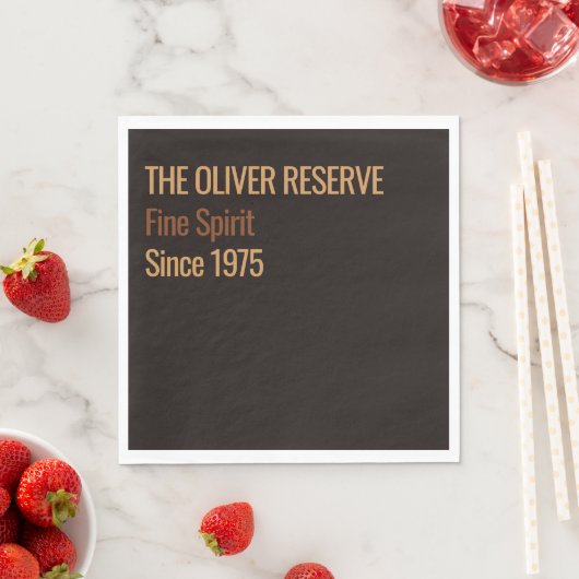 Aged to Perfection | Whisky Birthday スタンダードランチョンナプキン (インサイチュ)