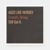 Aged to Perfection | Whisky Birthday スタンダードランチョンナプキン (正面)