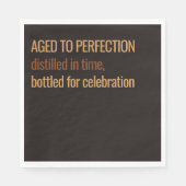 Aged to Perfection | Whisky Birthday スタンダードランチョンナプキン (正面)