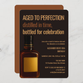 Aged to Perfection | Whisky Birthday 招待状