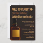 Aged to Perfection | Whisky Birthday 招待状 (正面)