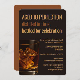 Aged to Perfection | Whisky Birthday 招待状