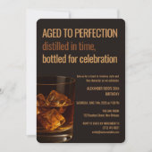 Aged to Perfection | Whisky Birthday 招待状 (正面)