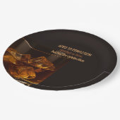 Aged to Perfection Whisky Birthday Celebration ペーパープレート (アングル)