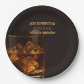 Aged to Perfection Whisky Birthday Celebration ペーパープレート (正面)
