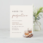 Aged to Perfection Whisky & Cigars Birthday 招待状 (スタンド正面)