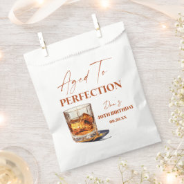Aged To Perfection Whisky Glass Birthday Party フェイバーバッグ