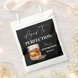 Aged To Perfection Whisky Glass Birthday Party フェイバーバッグ