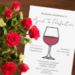 Aged To Perfection Wine 50th Birthday 招待状<br><div class="desc">Aged to perfection: wine themed adult milestone birthday</div>