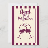Aged to Perfection Wine Birthday Celebration 招待状 (裏面)