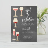 Aged to perfection wine birthday party  招待状 (スタンド正面)