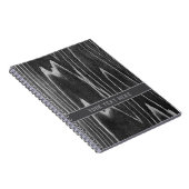 Aged Wood Grain Minimalist - Personalizable ノートブック (右側)