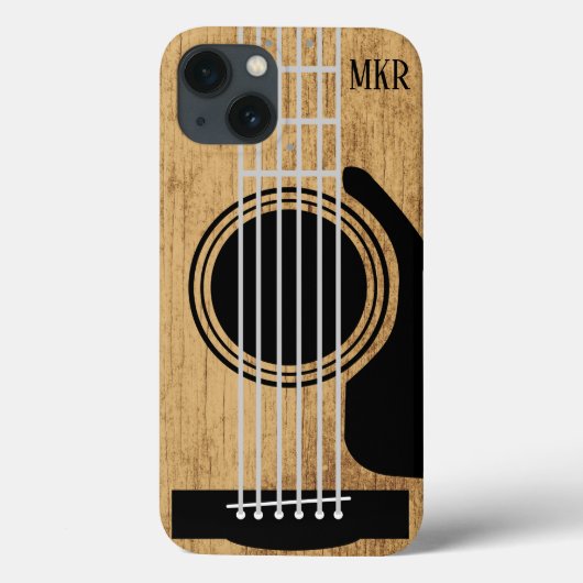 Aged Wood Guitar Signature Case-Mate iPhoneケース (裏面)