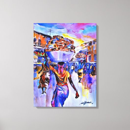 Agege Bread by Ini Brown キャンバスプリント (正面)