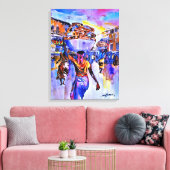 Agege Bread by Ini Brown キャンバスプリント (インサイチュ (リビング))